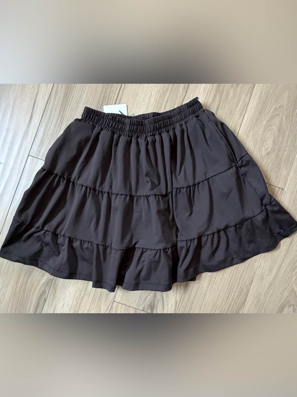 NWT MICHELLE MAE SHELBY SKORT SZ XL BLACK STRETCH